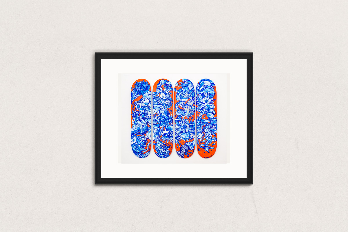 Face à l'oeuvre de Yakes et Bebar - Photo par Lionel Rault