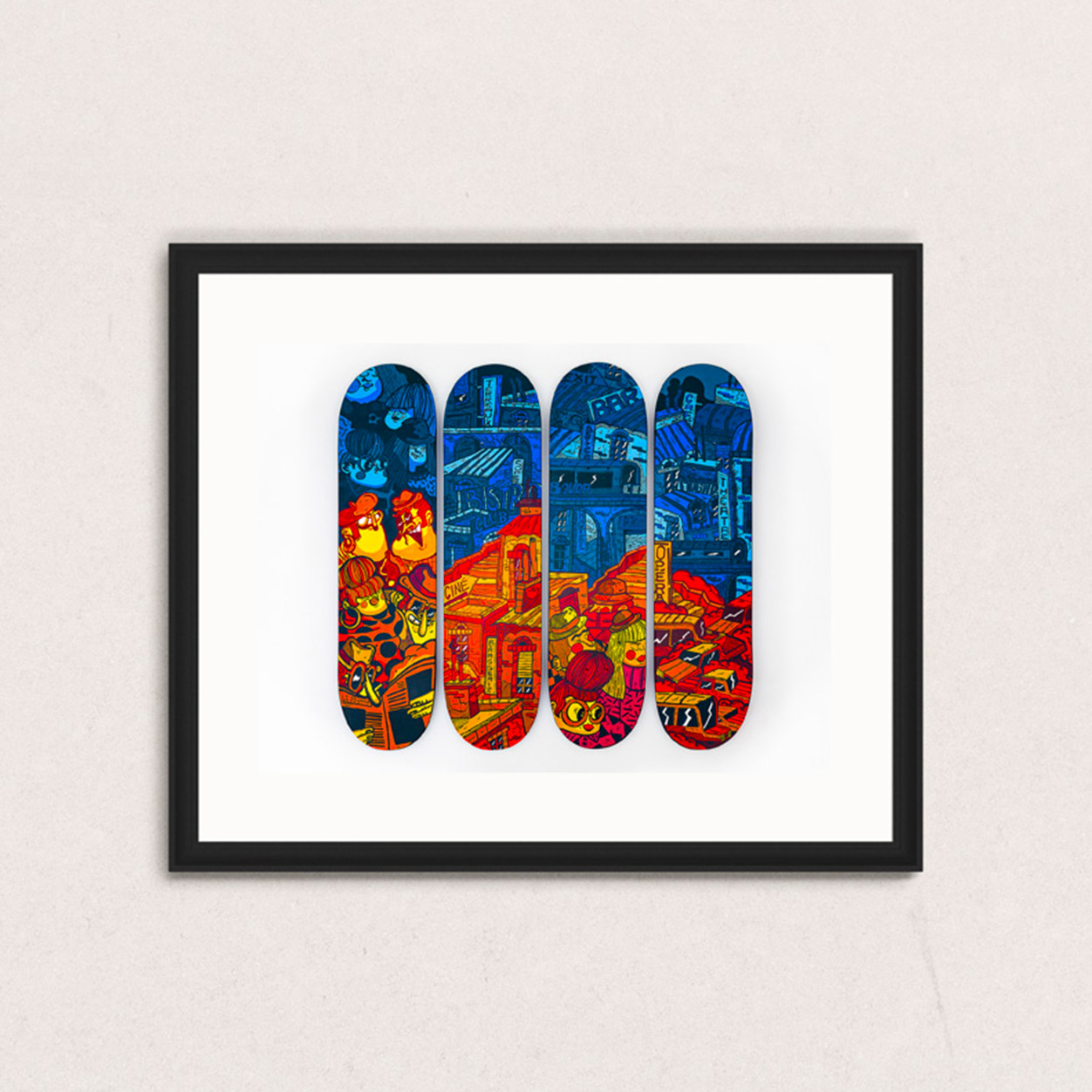 Face à l'oeuvre de Bouda - Photo par Lionel Rault