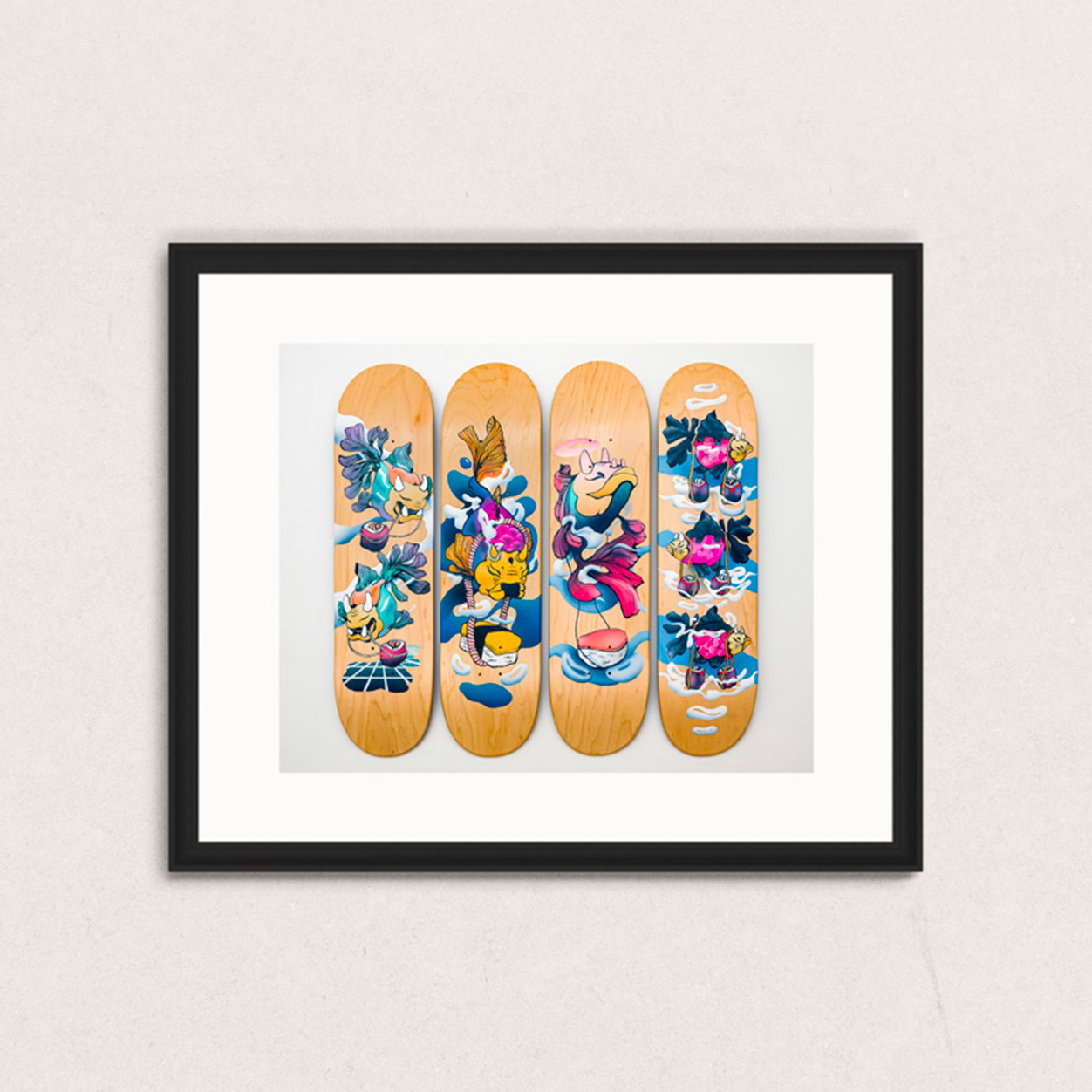 Face à l'oeuvre de Bambi - Photo par Lionel Rault