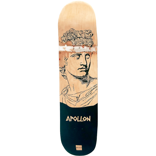 Deus Apollon skateboard par Rom av.JC